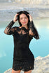 little black dress ball gown Lace evening gown